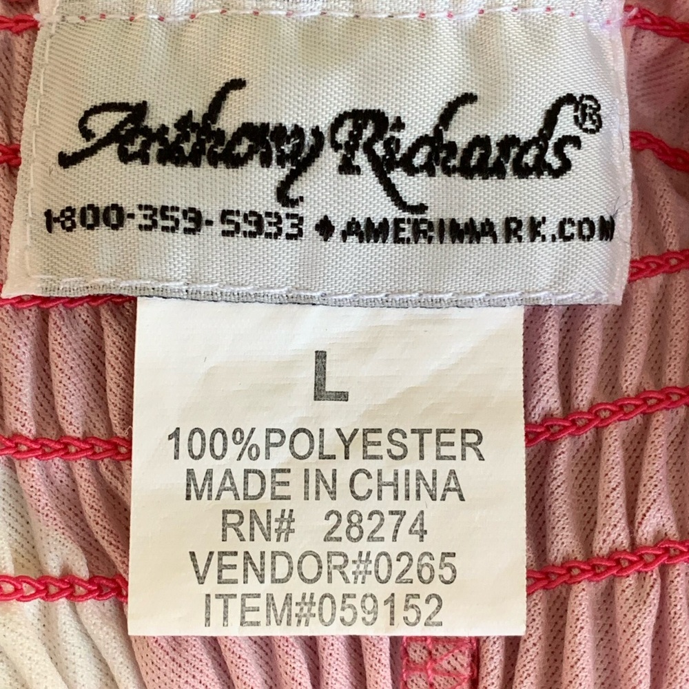 Anthony Richards Multi Colored Chevron Striped Ma… - image 7